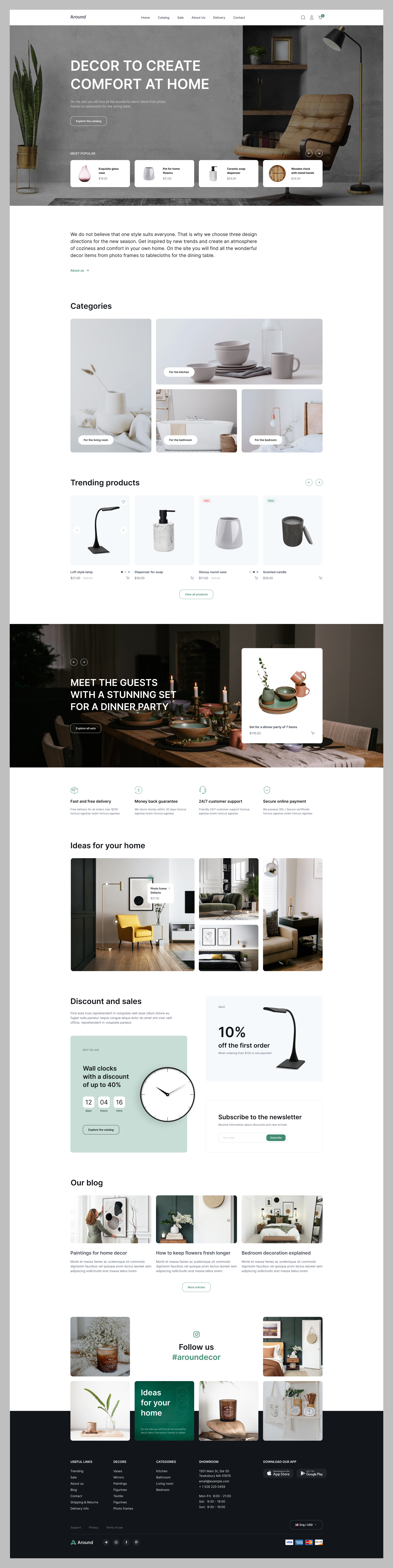 eCommerce Home Decor  Landing Page