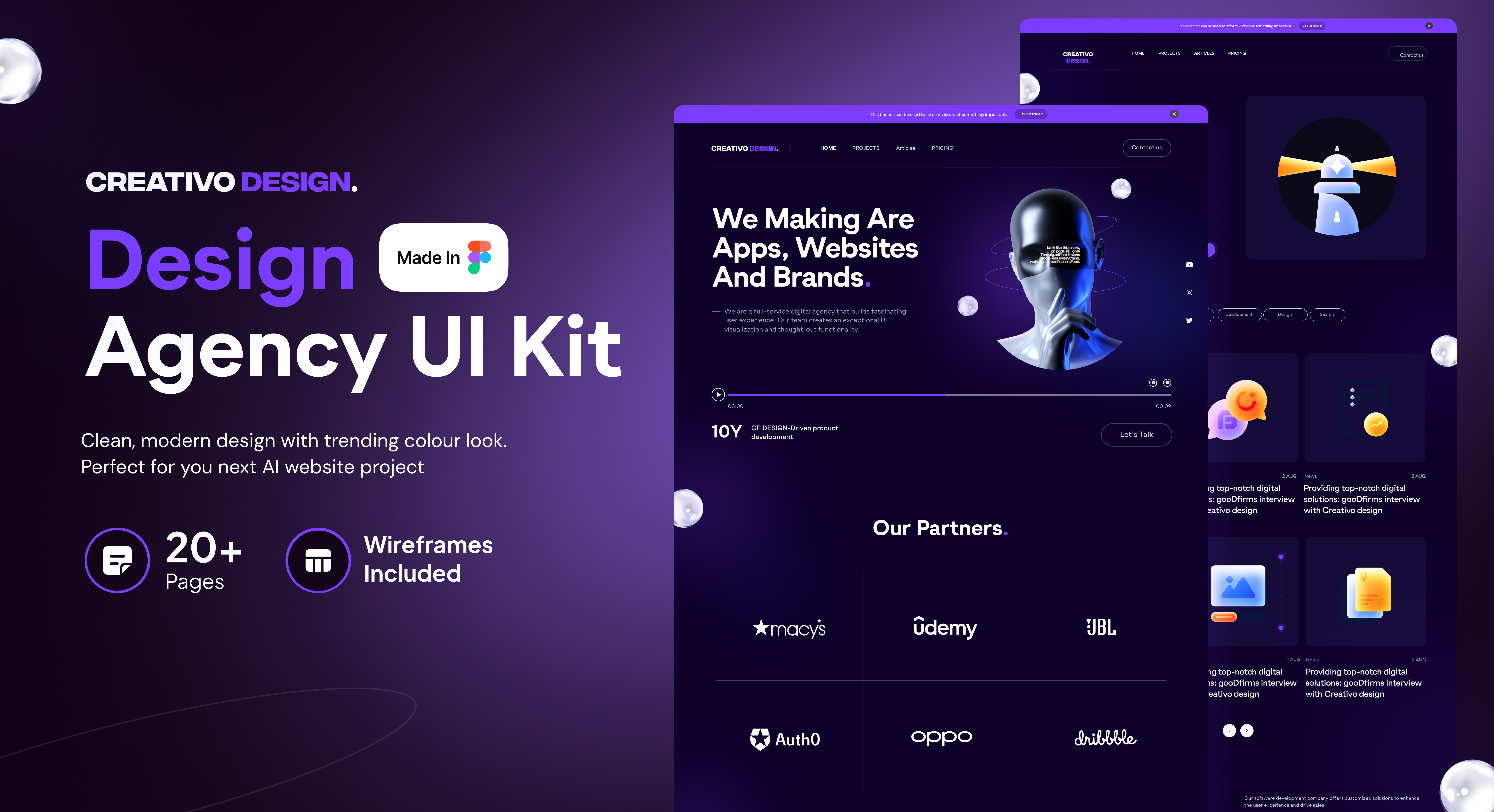 Design Agency Website UI Design