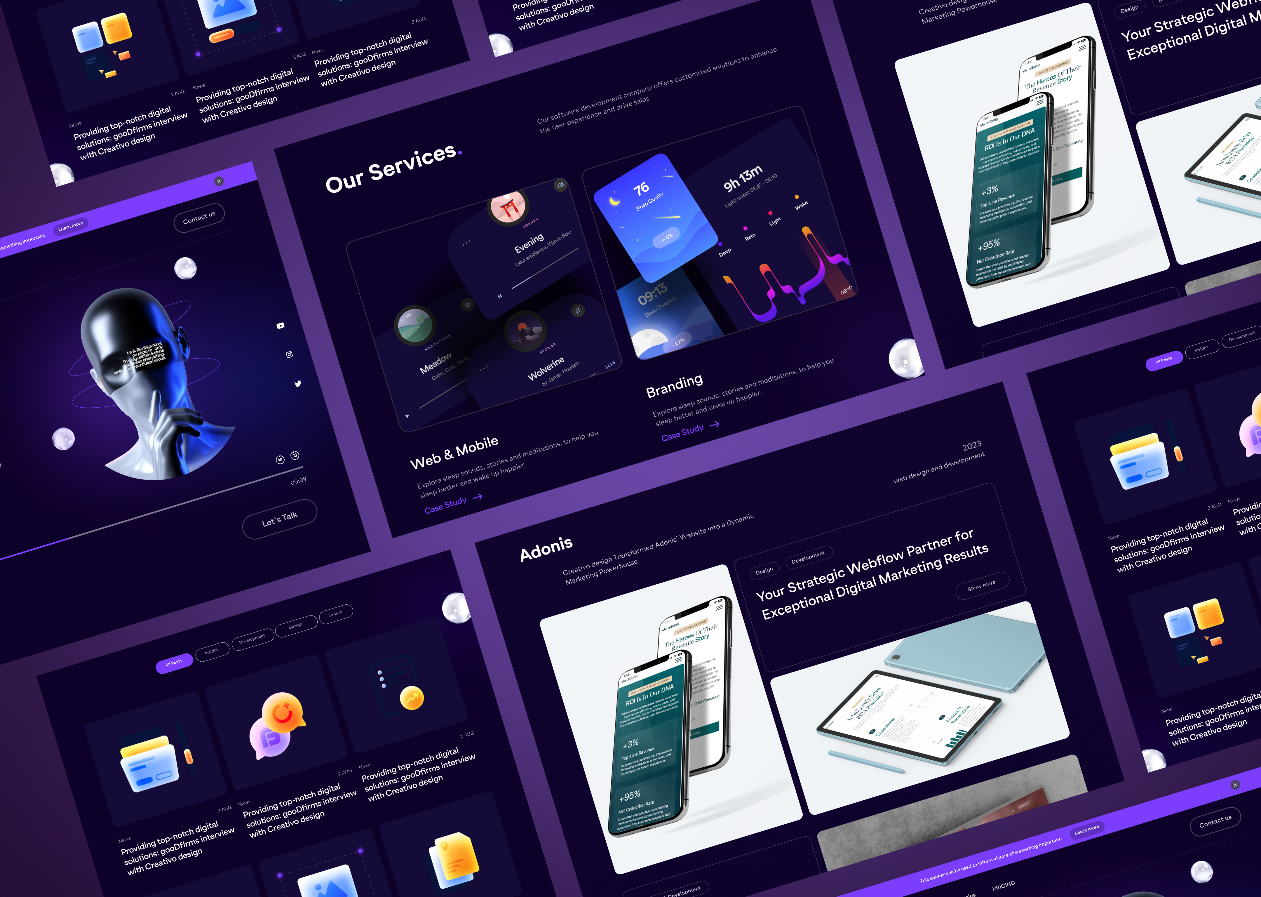 Design Agency Website UI Design