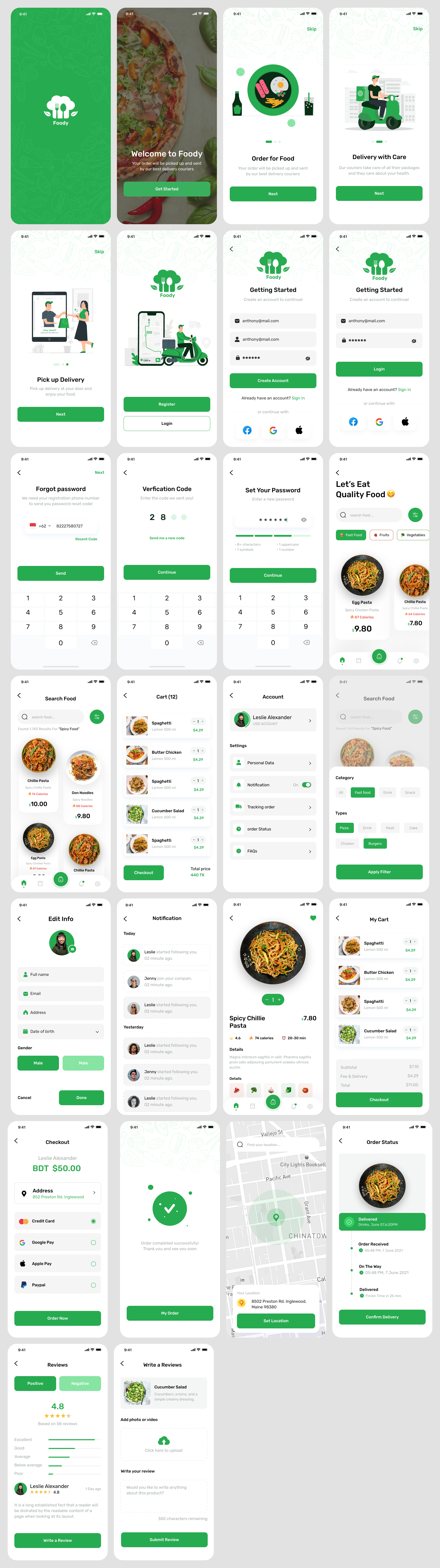 Food Delivery App Design