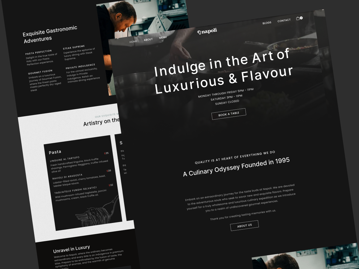 Restaurant Website Design