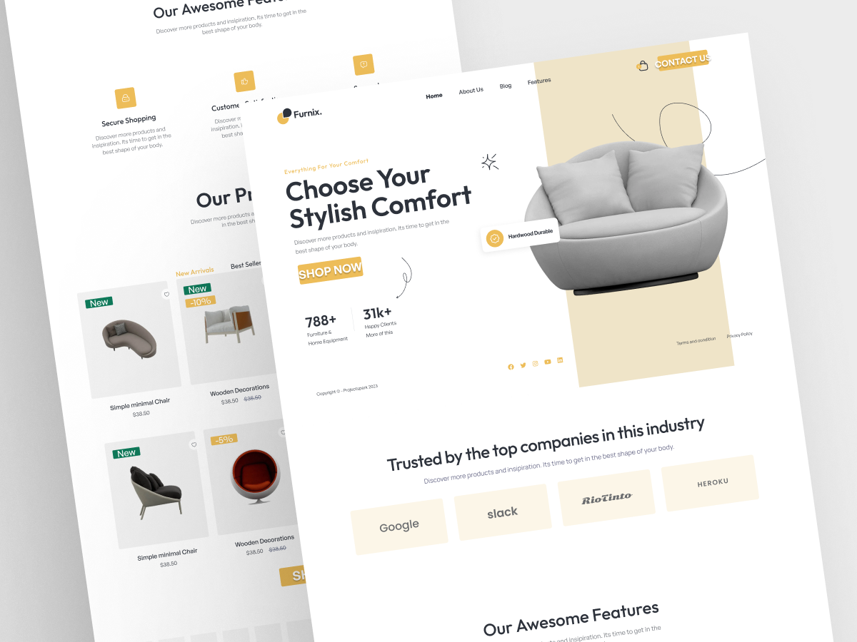 Furniture & Home Decor eCommerce Website