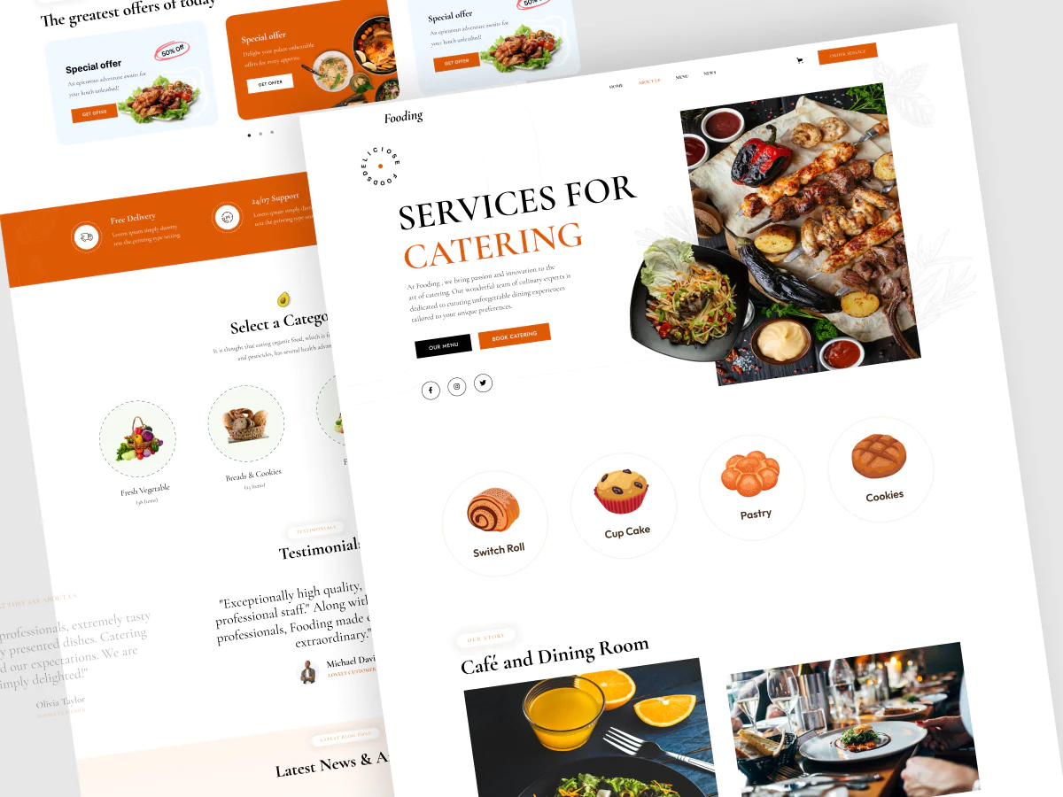 Restaurant Landing Page Design