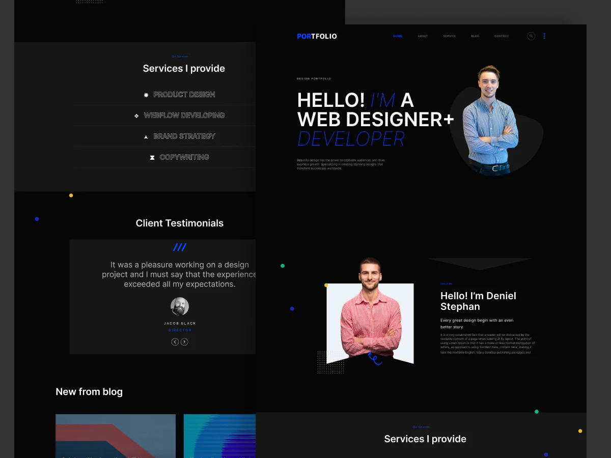 Personal Portfolio Landing Page Design