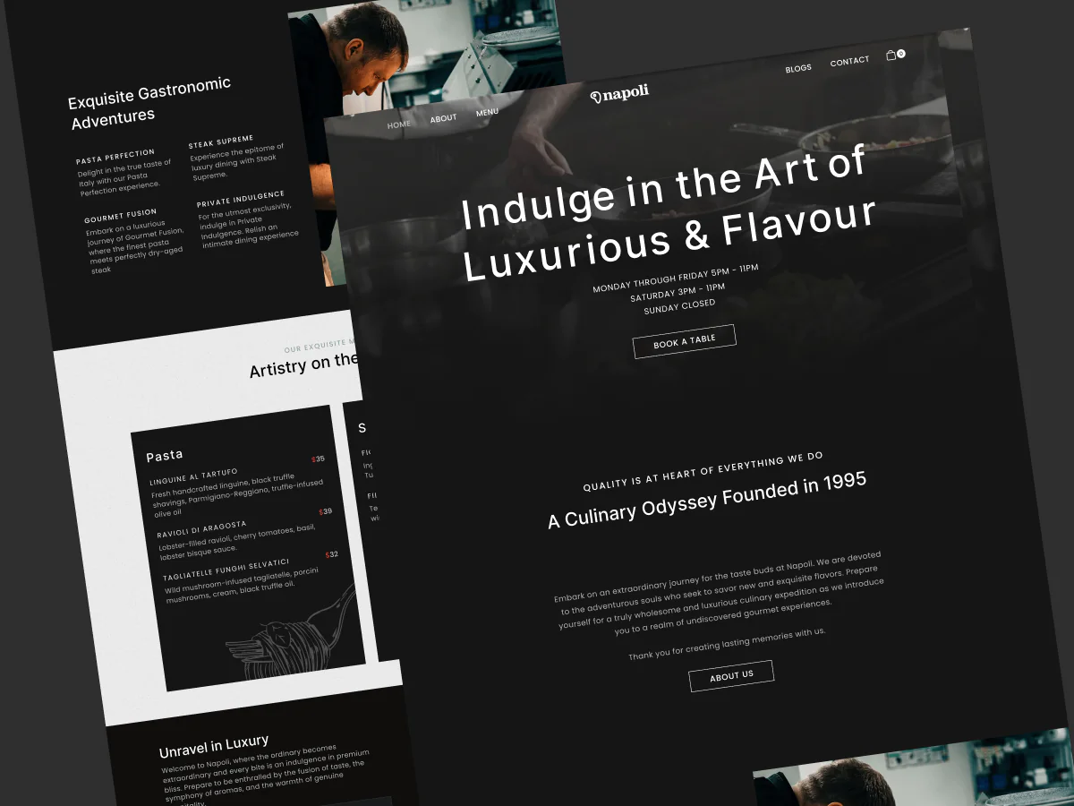 Restaurant Website Design