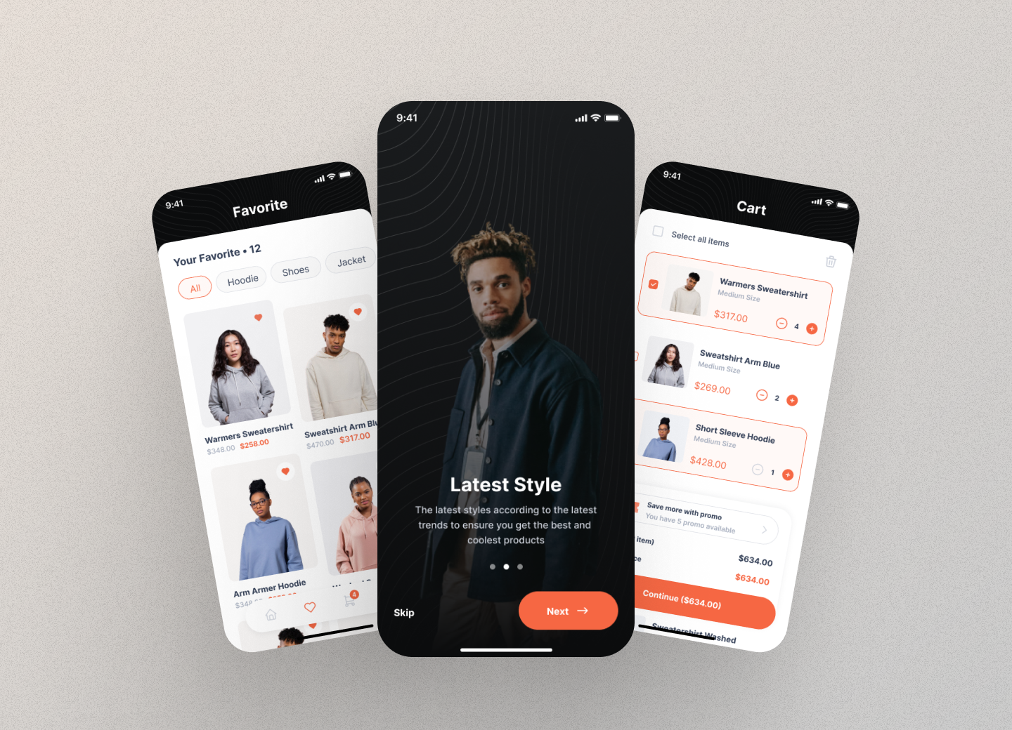Shopping App Design
