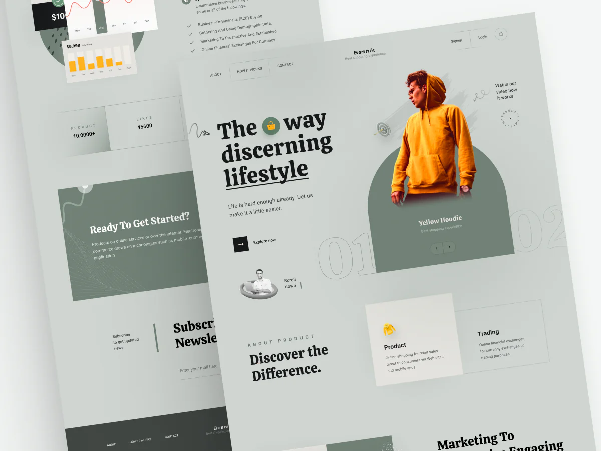 E-Commerce Landing Page