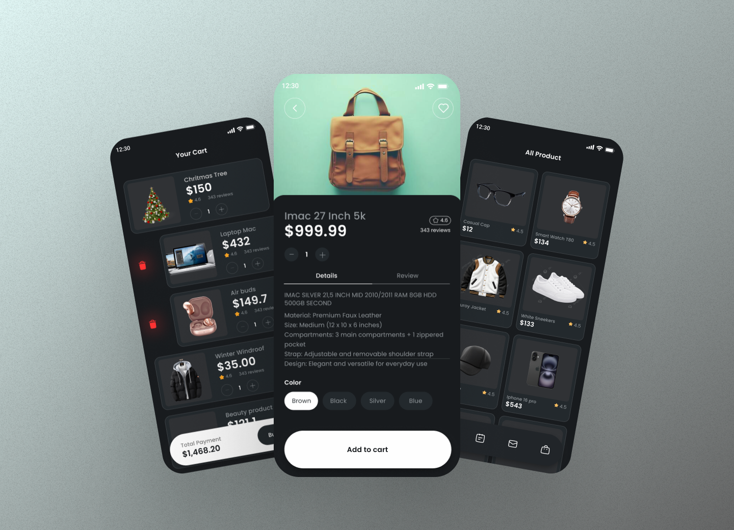Ecommerce Shopping App Design