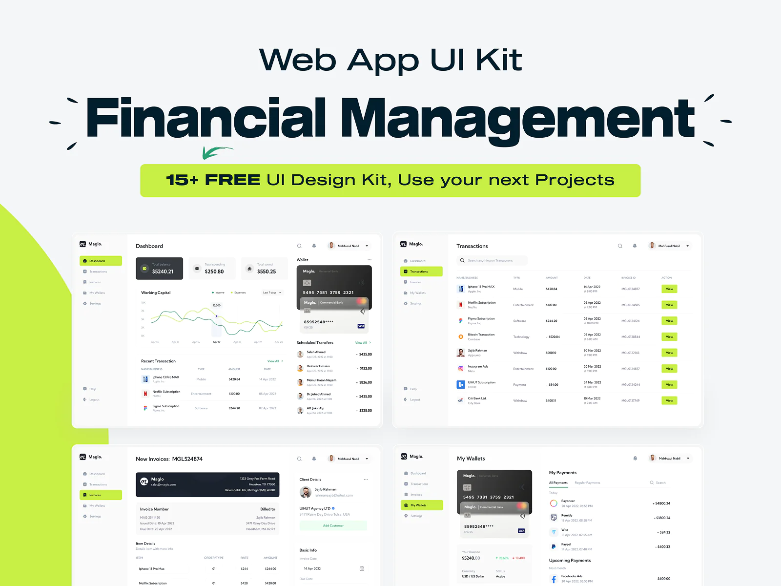 Finance Management Dashboard