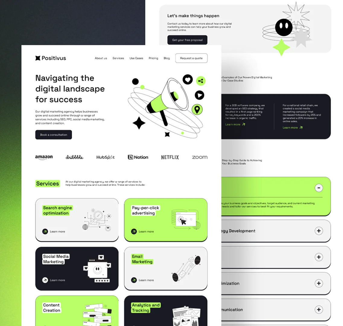 Agency Website uikit 3