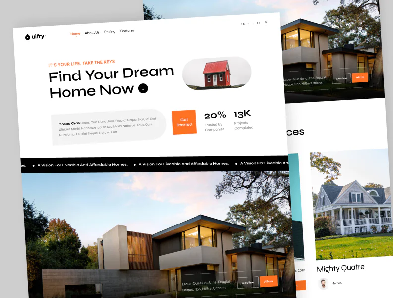 Real estate website