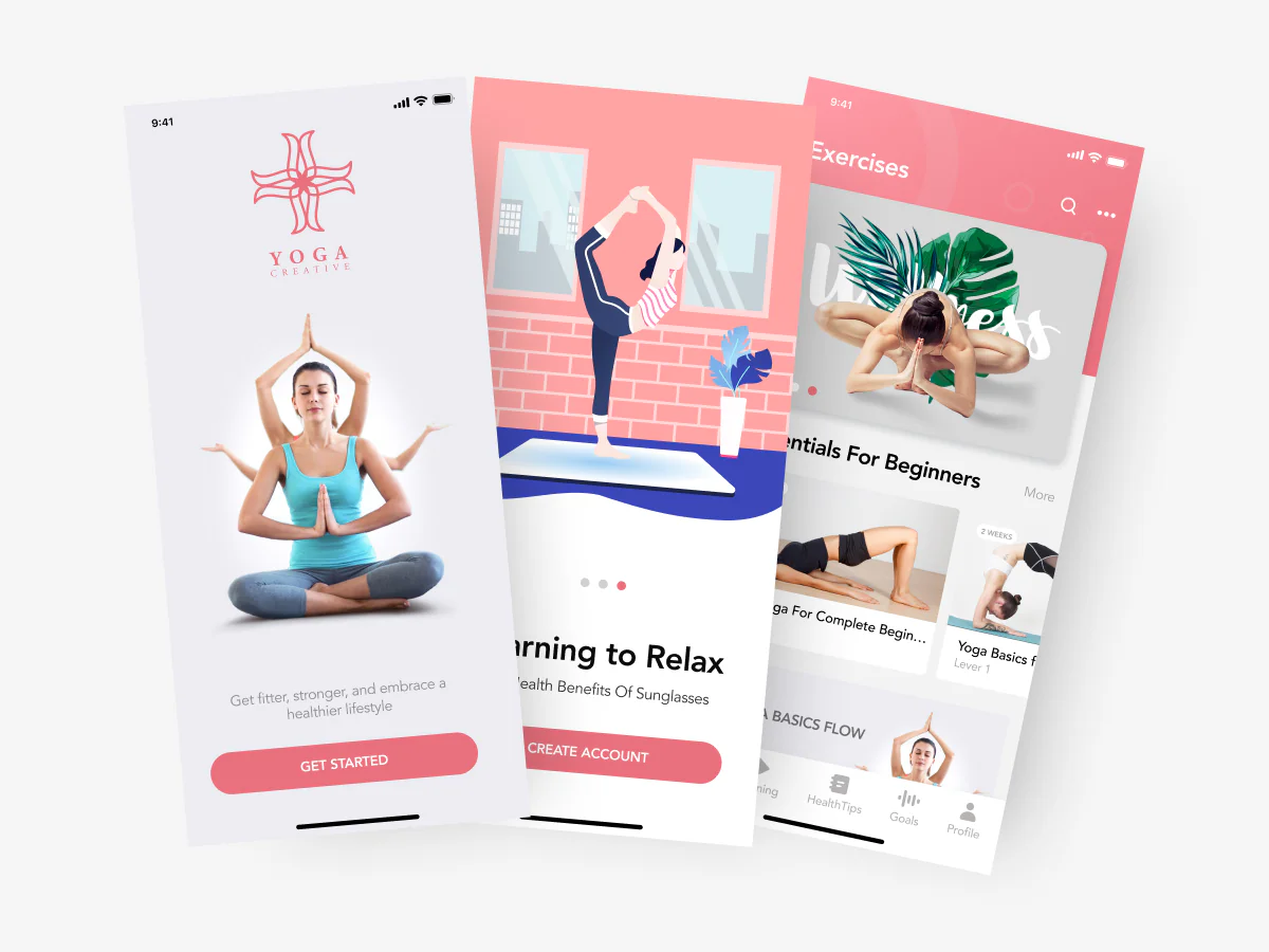 Yoga mobile app