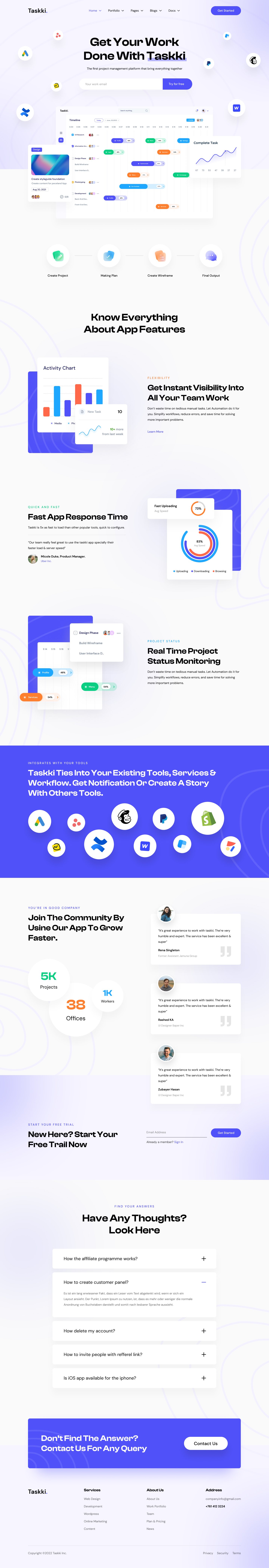 Project management web
