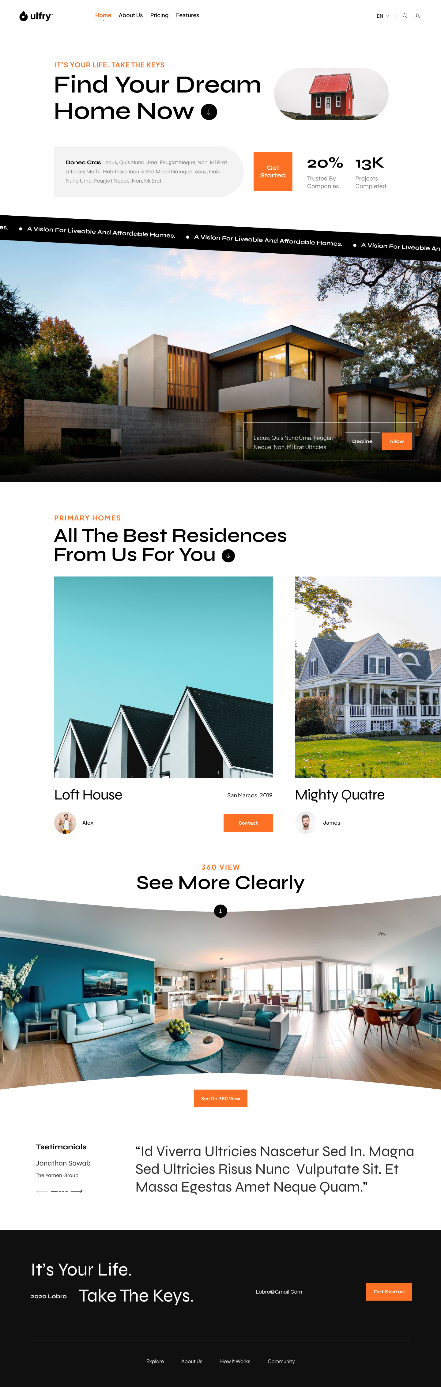 Real estate website