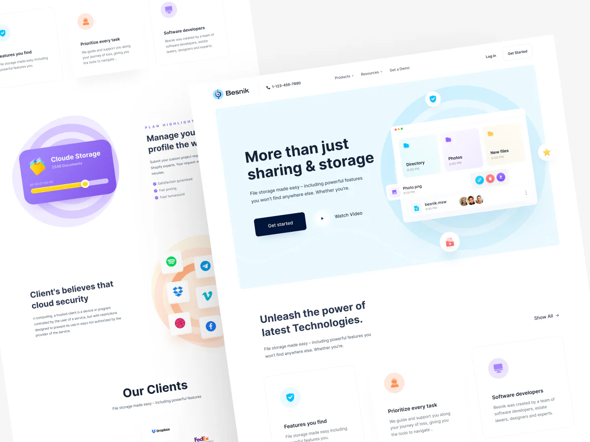 Storage sharing website