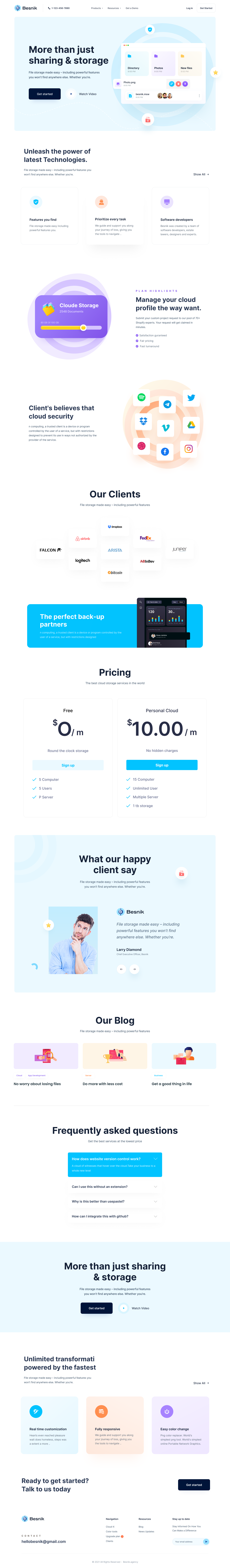 Storage sharing website