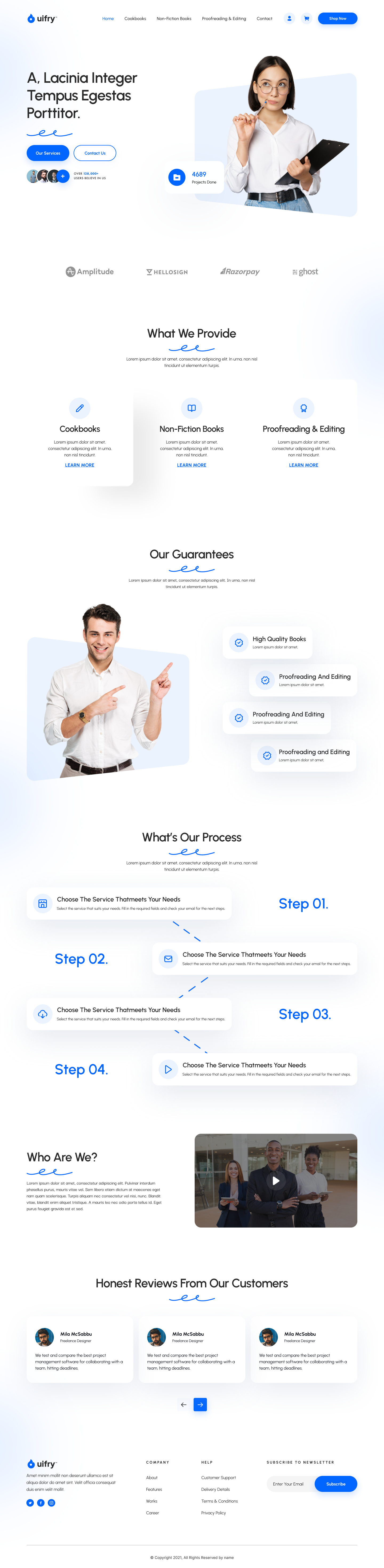 Copyrighting agency website