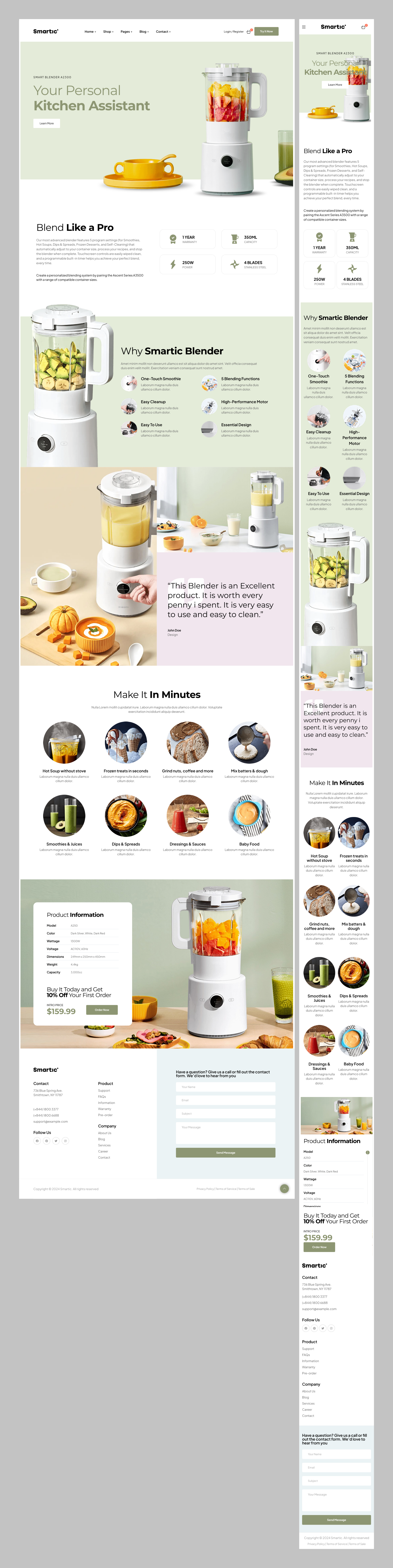 Smart Kitchen Appliance Landing Page
