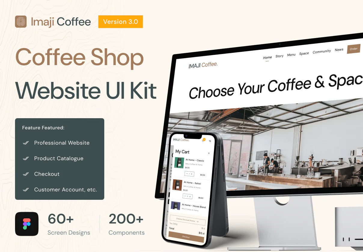 Imaji Coffee – Modern Coffee Shop Website