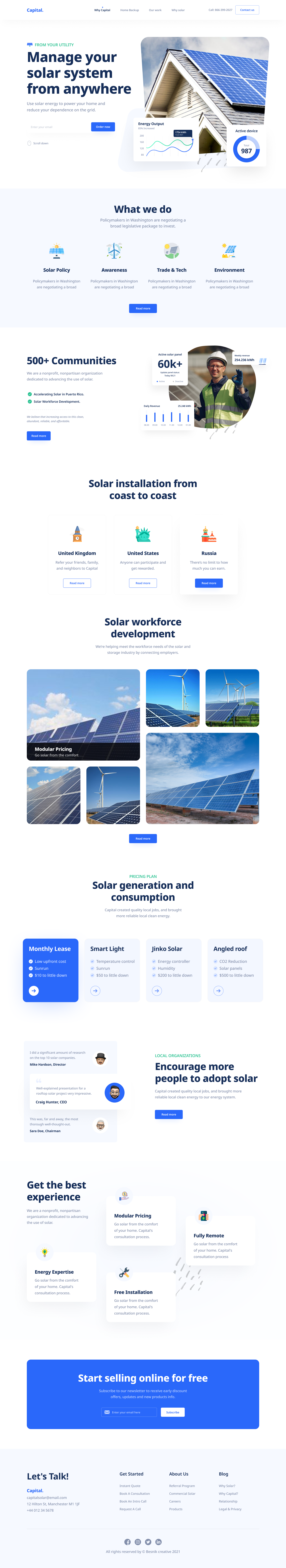 Capital – Smart Solar Energy UI Kit for Web & App