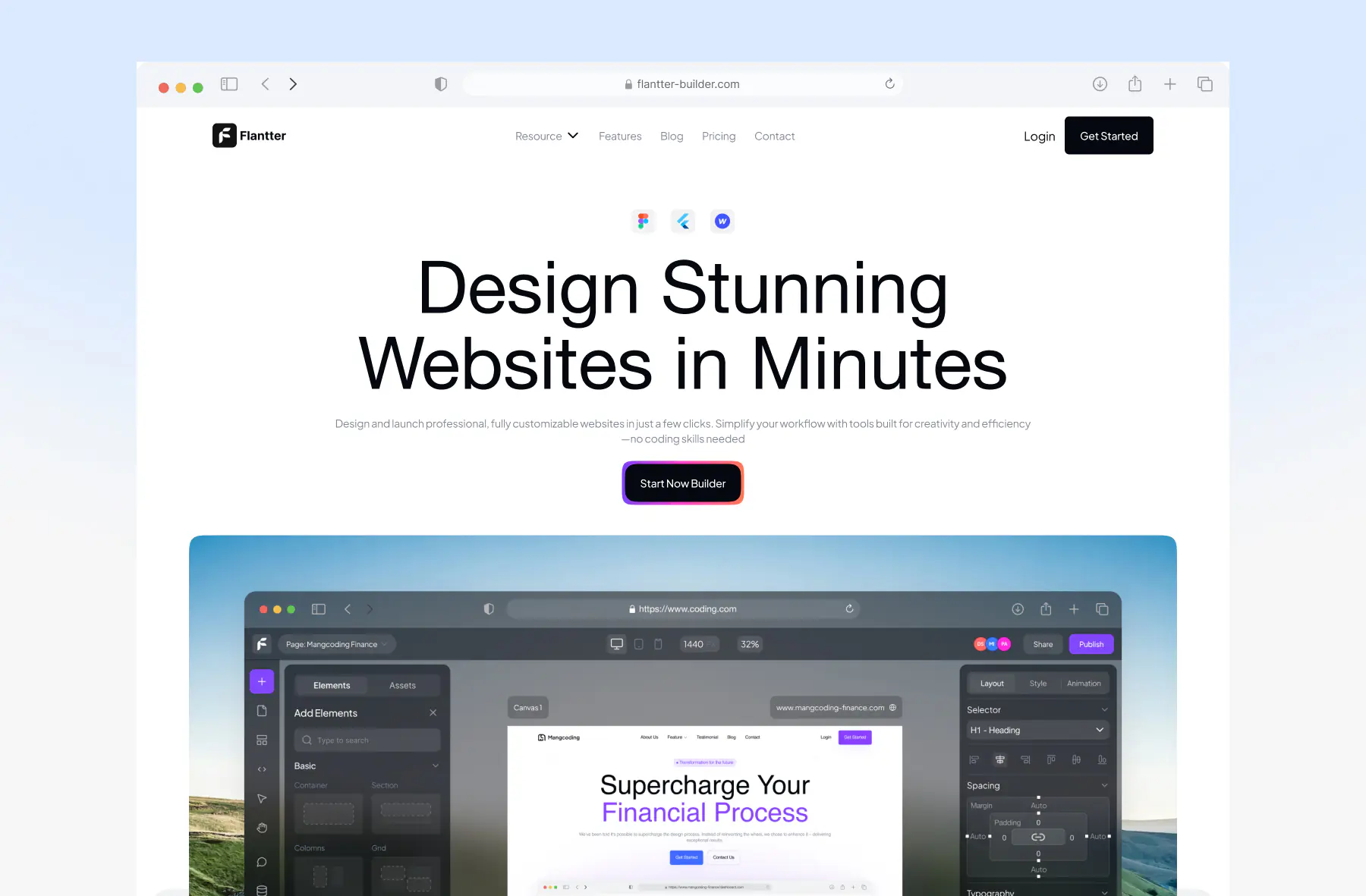 Flanter – Website Builder UI Kit