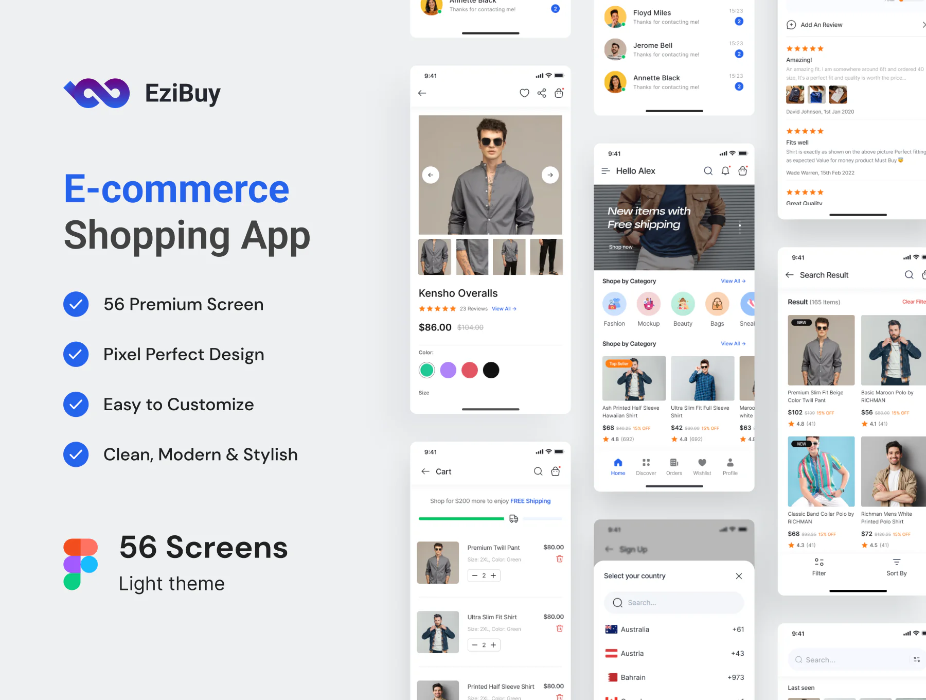 EziBuy E-commerce Shopping UI Kit