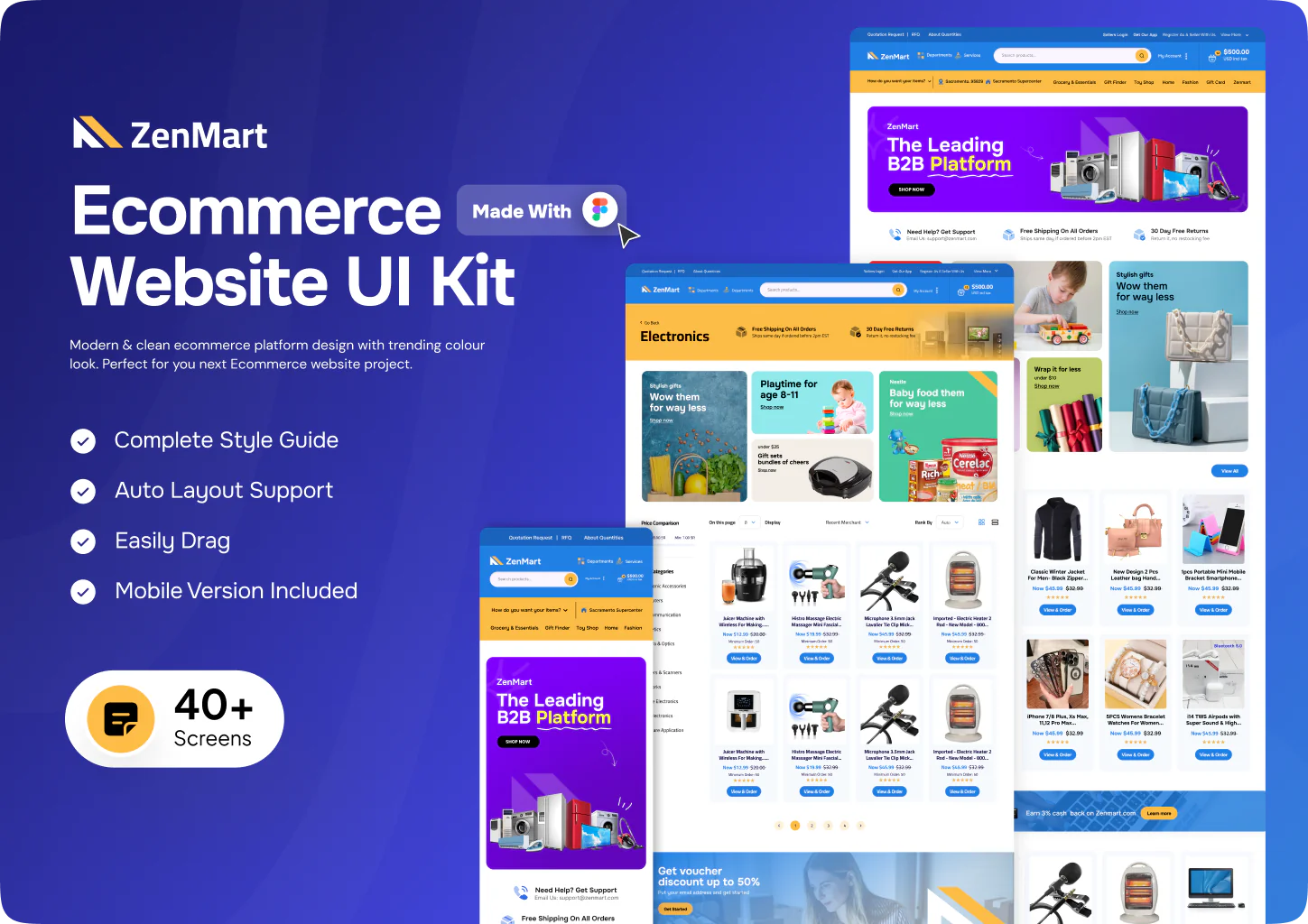 ZenMart – B2B Ecommerce Marketplace UI Kit