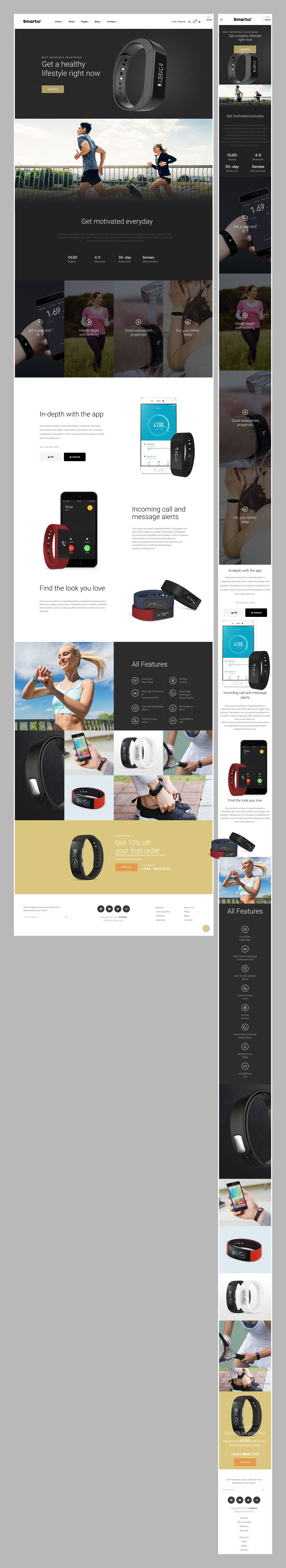 Smart Wear Landing page