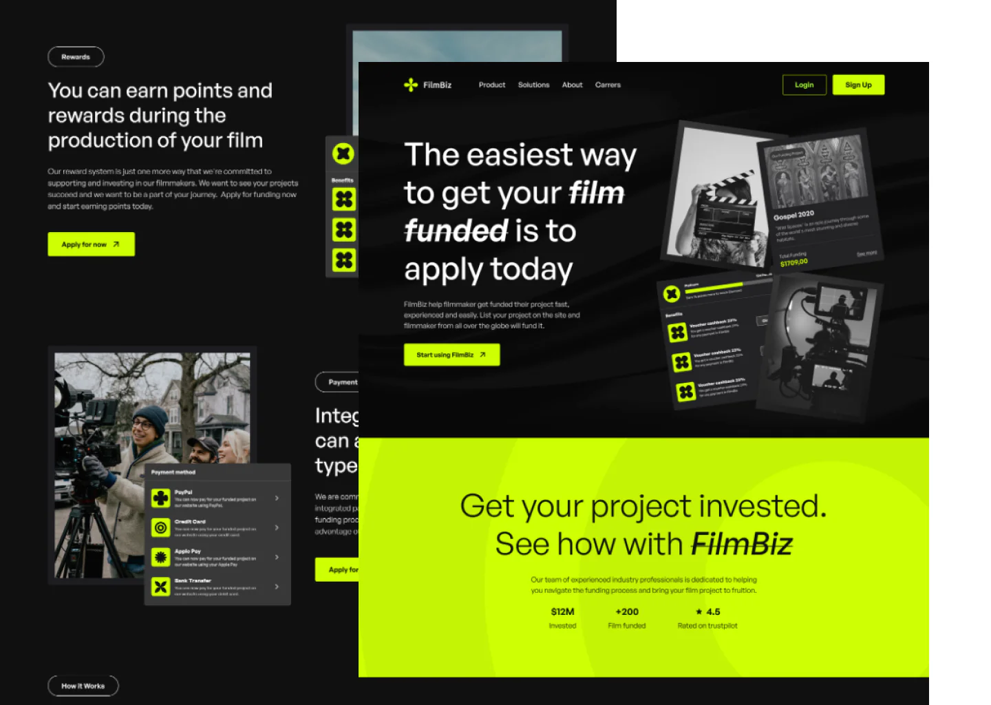 FilmBaz landing page