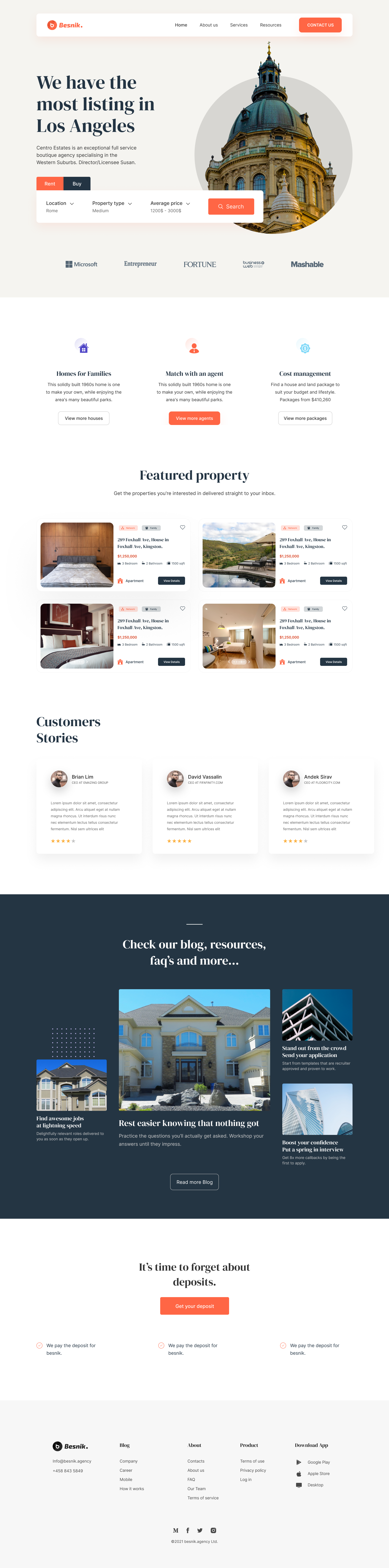 Real Estate Landing Page