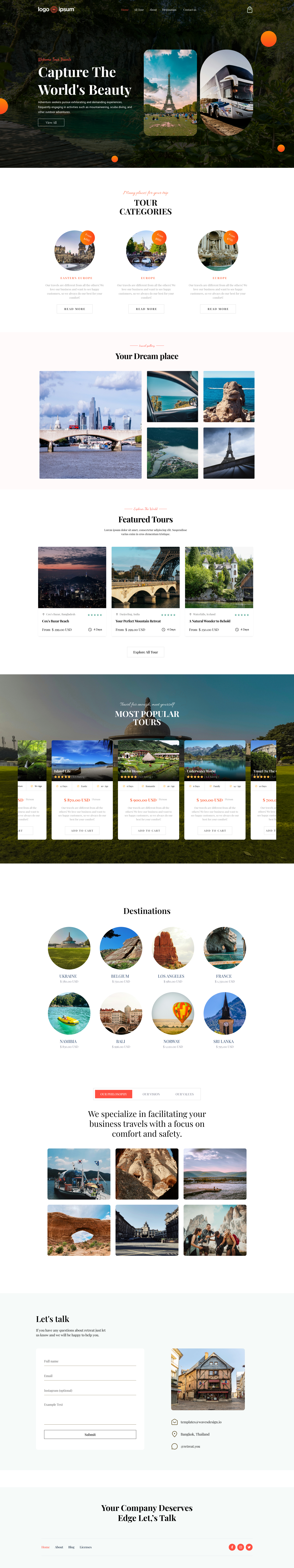 Tourist Website