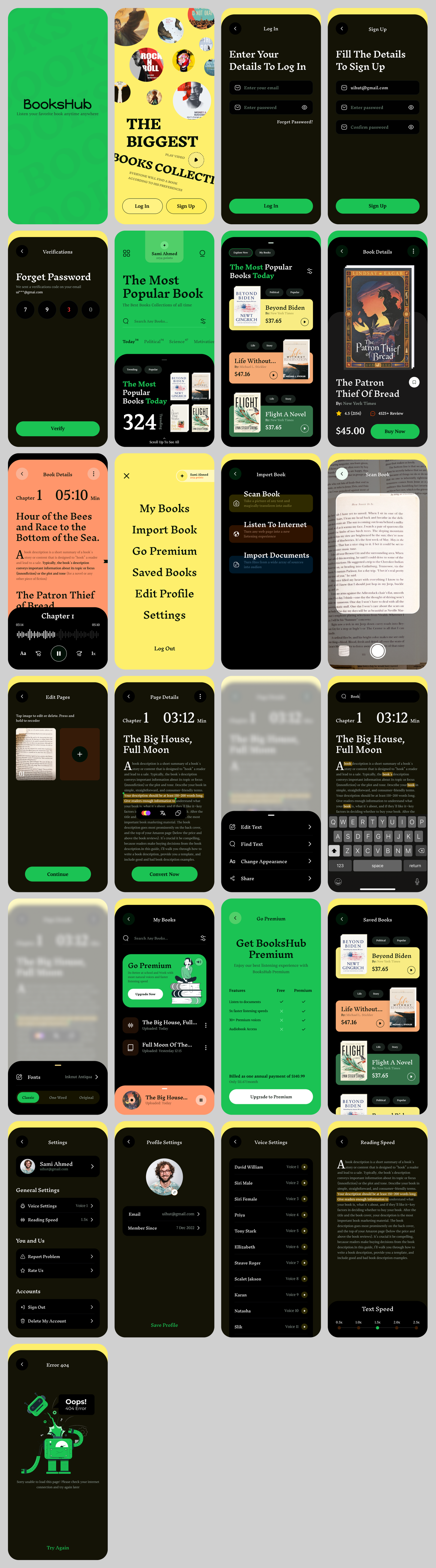 Books Store Mobile App Design