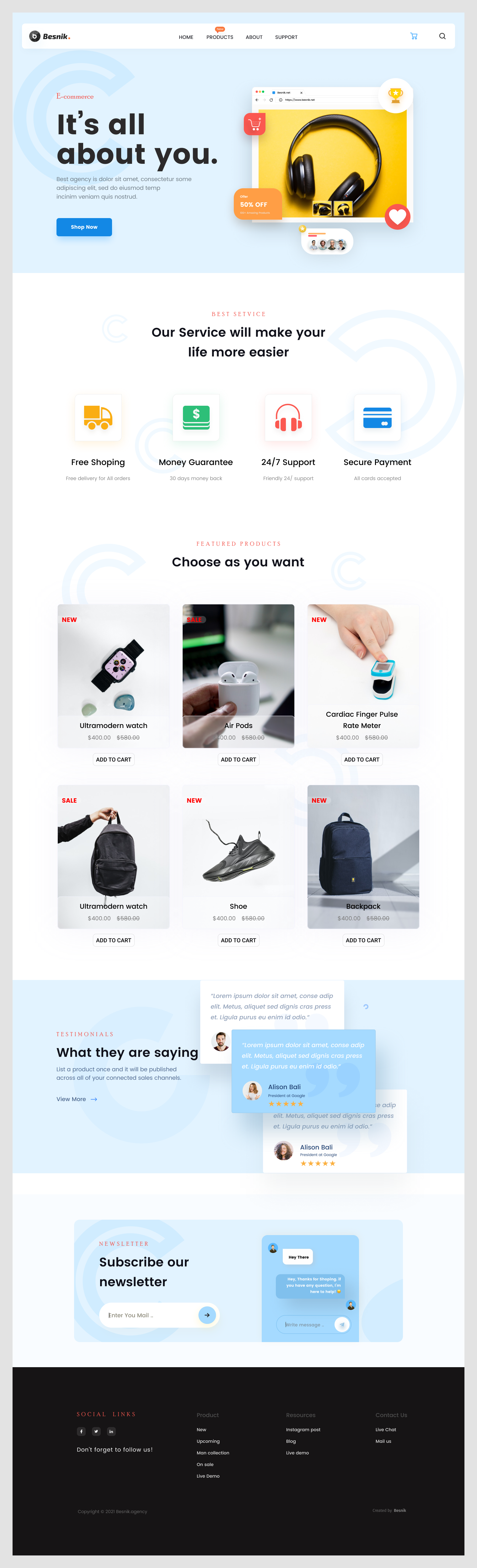 E-Commerce Website Design
