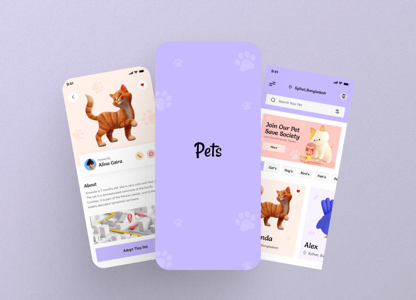 Pet Adoption App Design