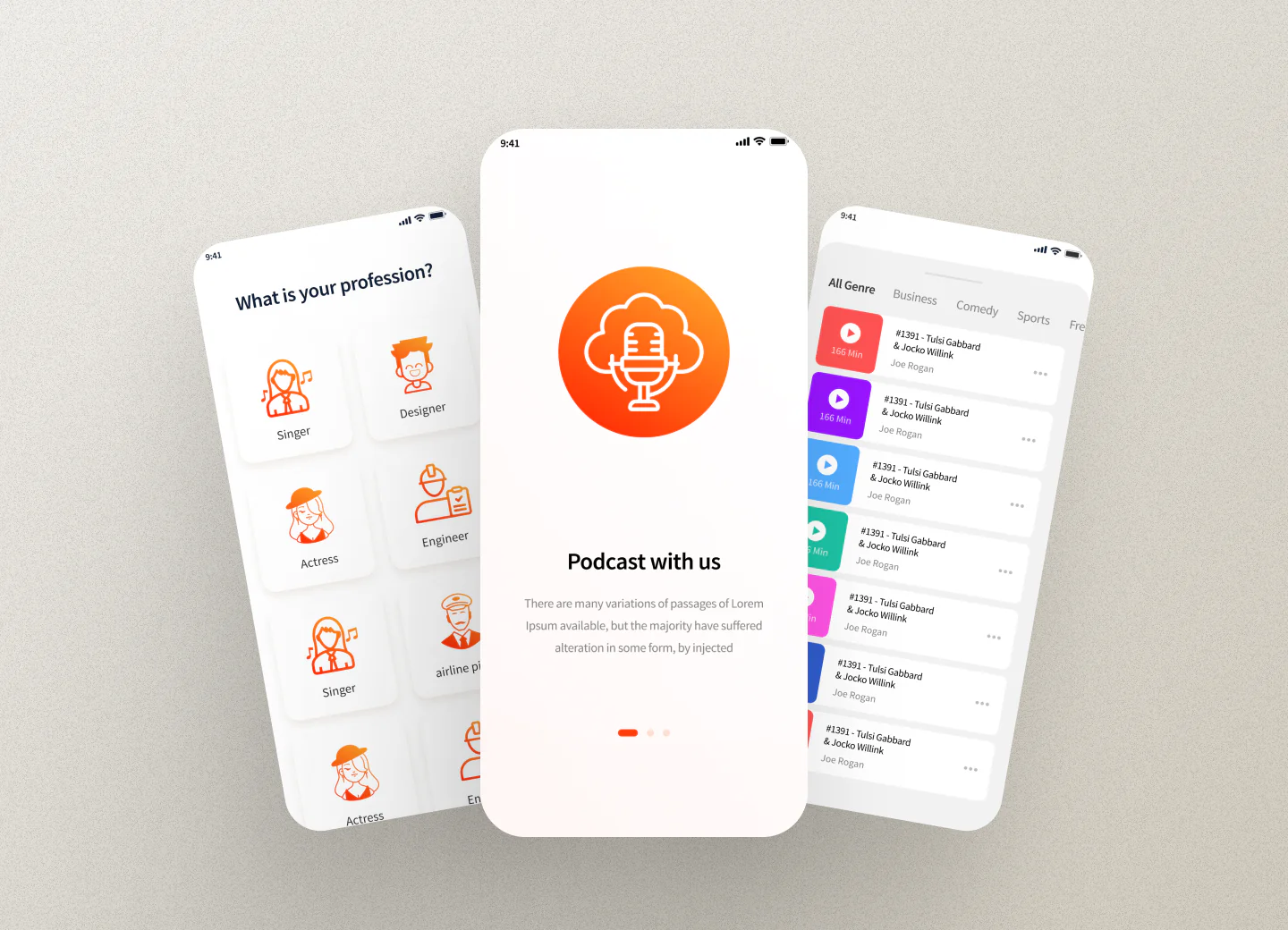 Podcast App Design