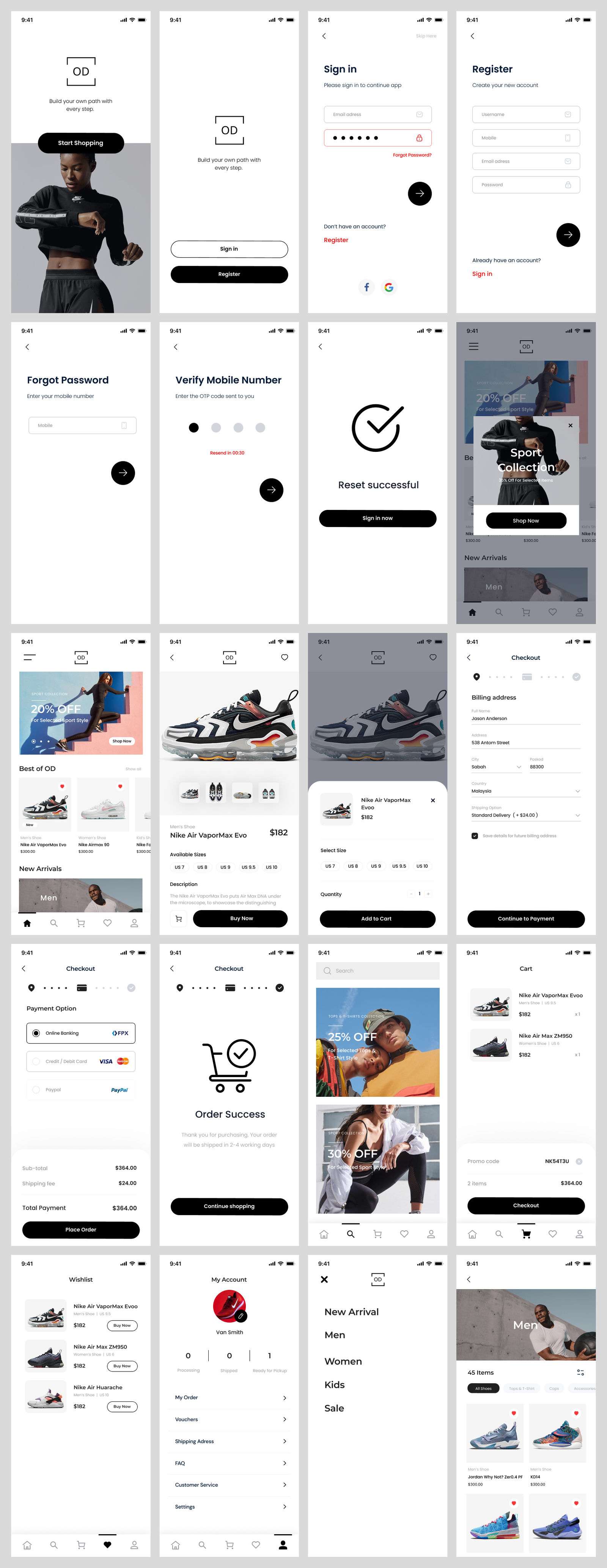 E-Commerce Mobile App Design