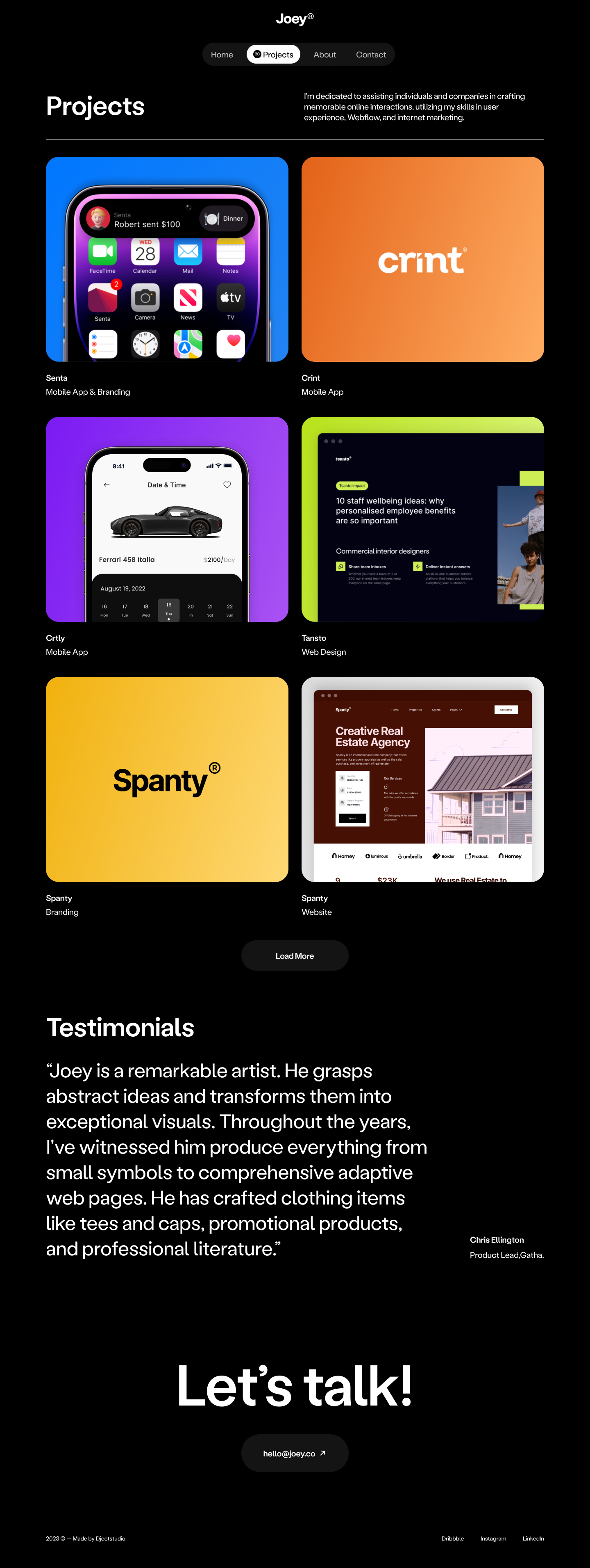 Portfolio Website Design
