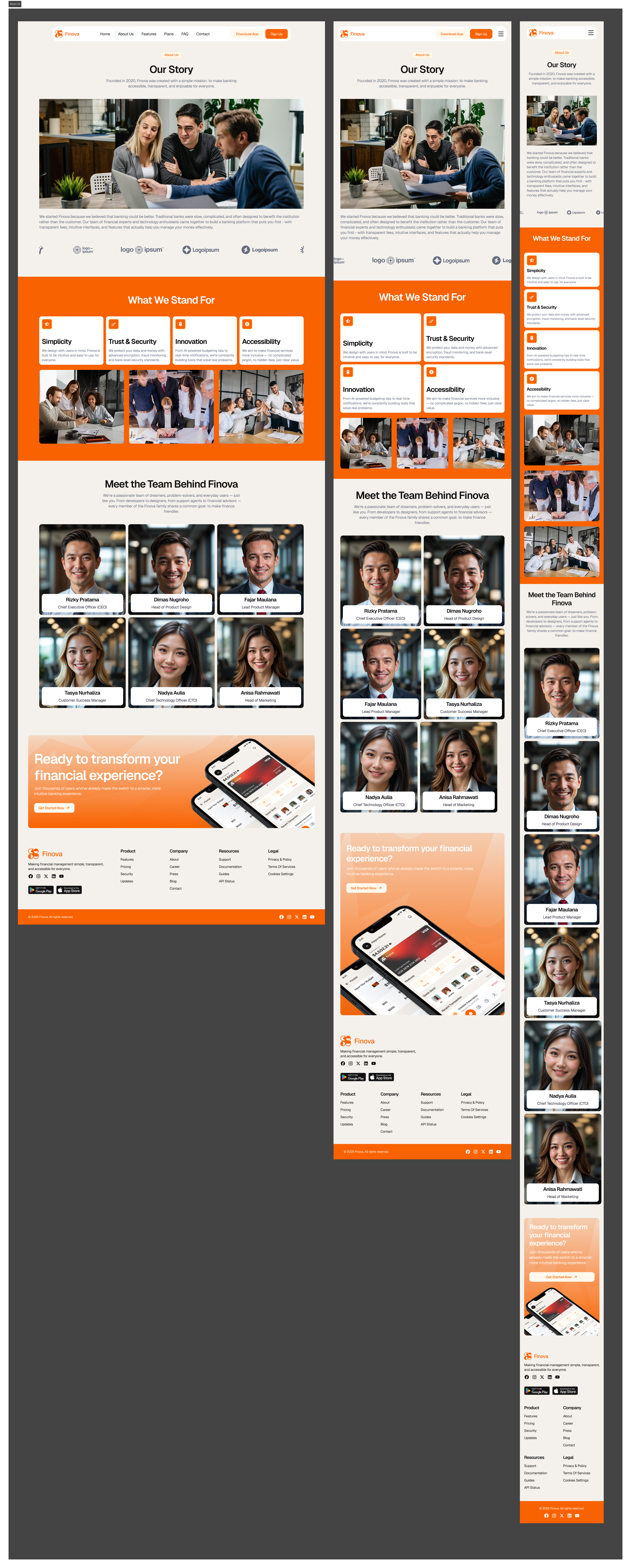 Finance Website Design