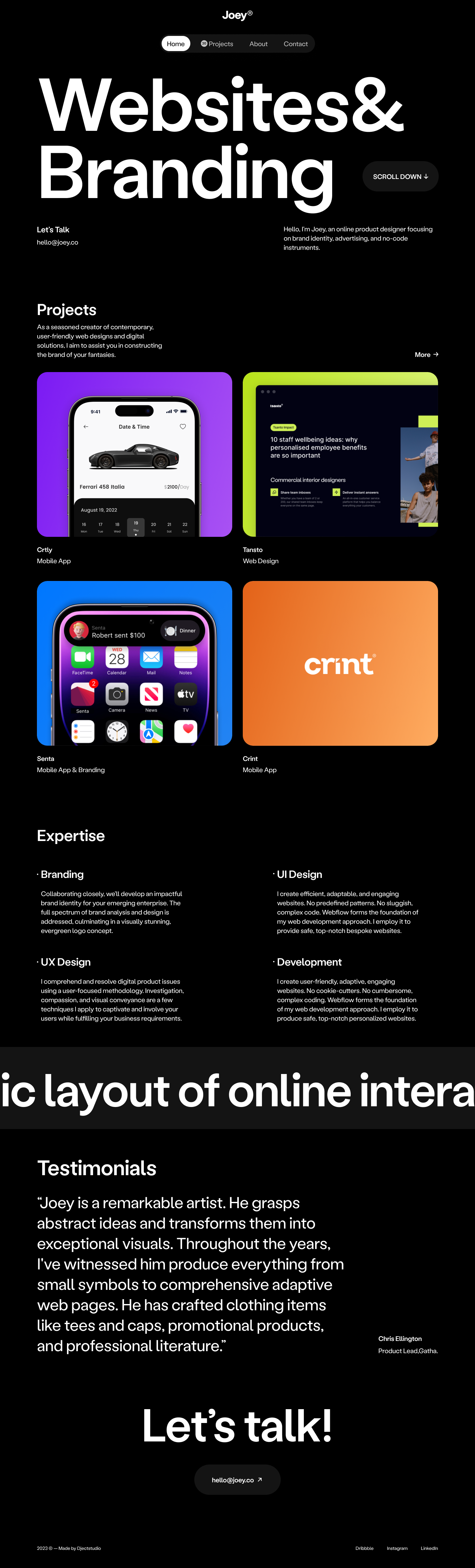 Portfolio Website Design