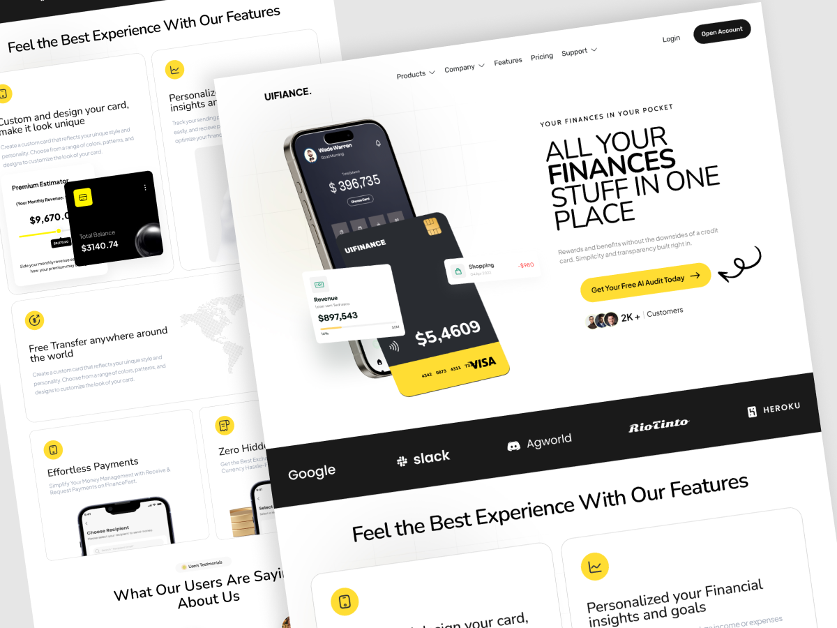 Finance Landing Page