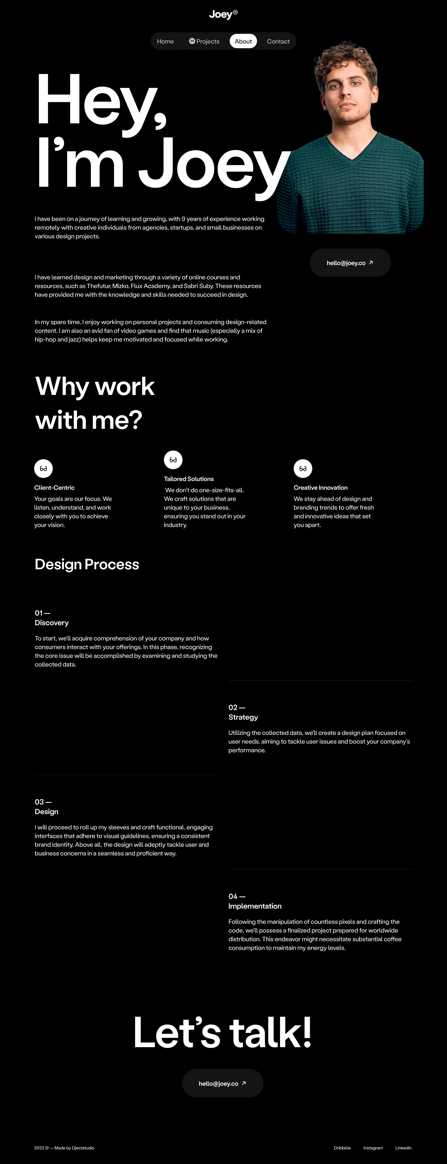 Portfolio Website Design