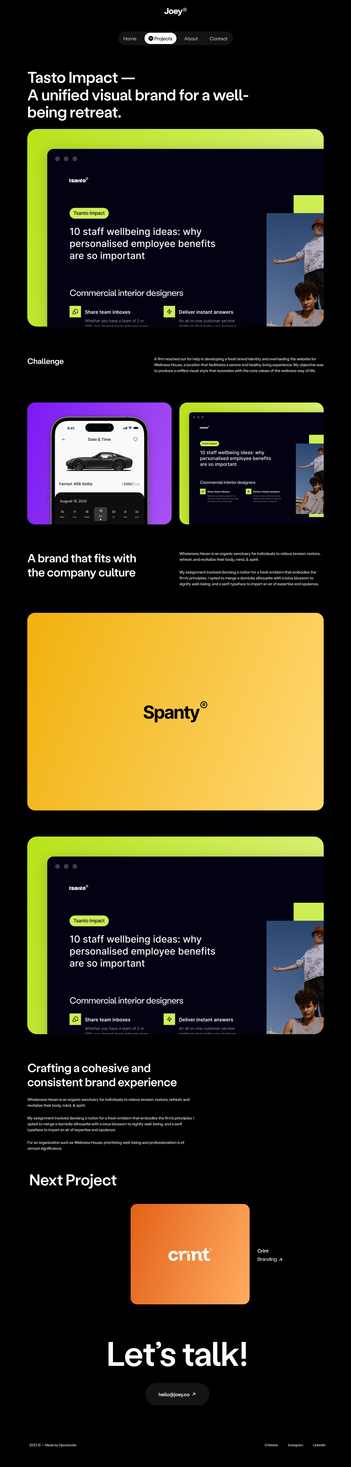 Portfolio Website Design