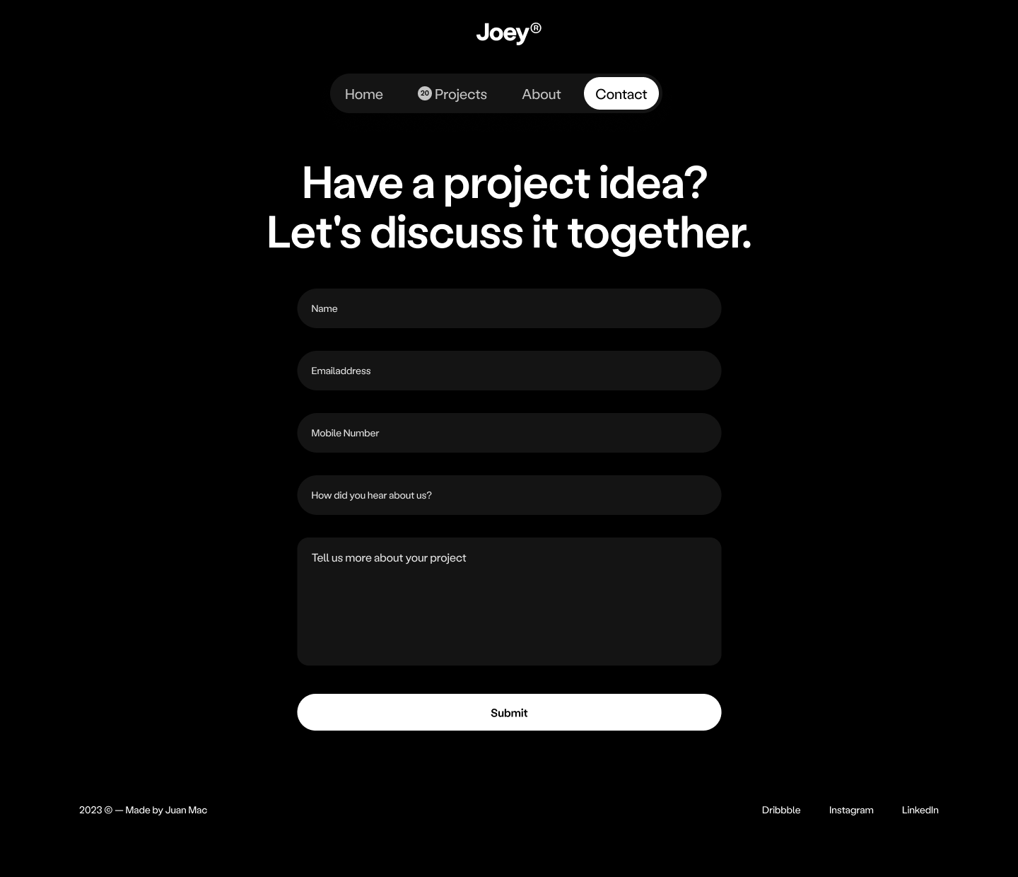 Portfolio Website Design