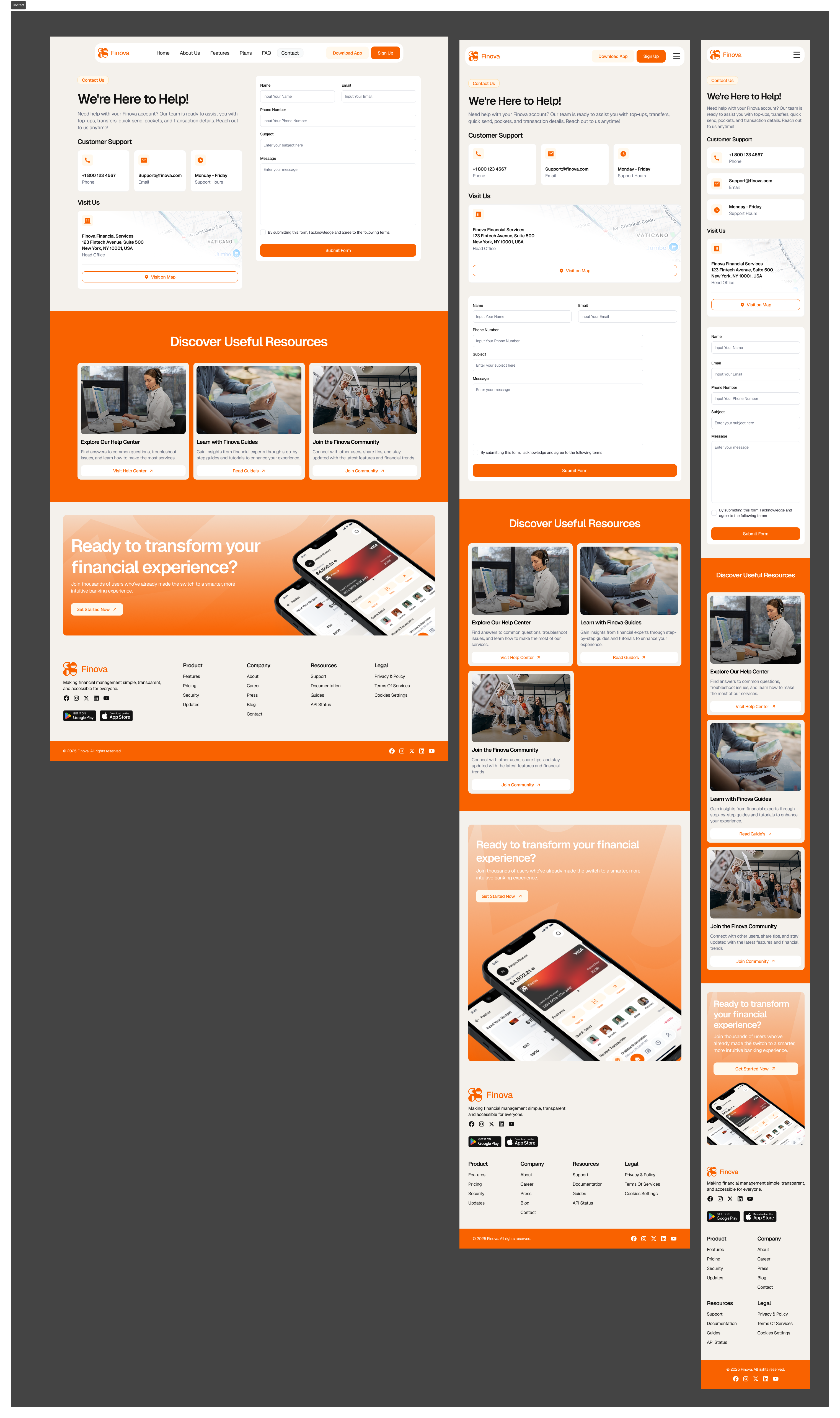 Finance Website Design