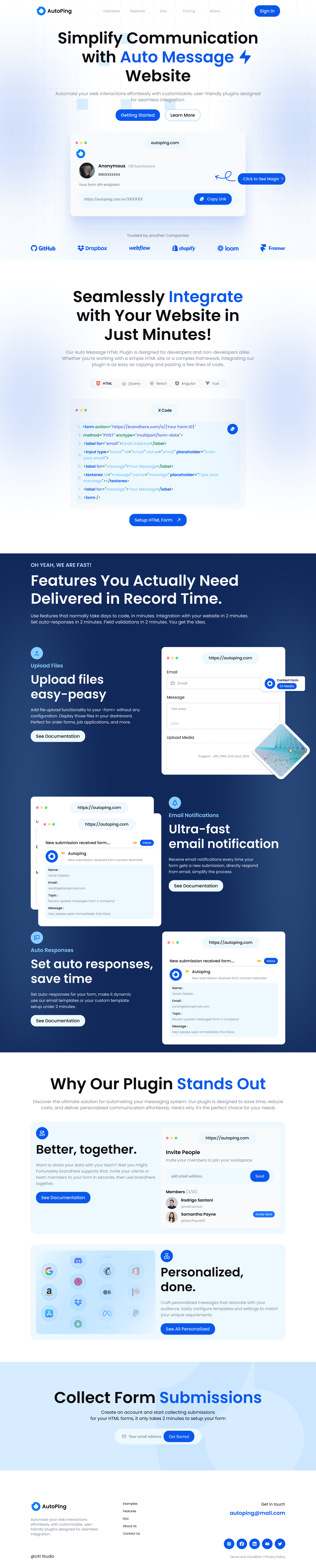 SaaS Landing Page Design