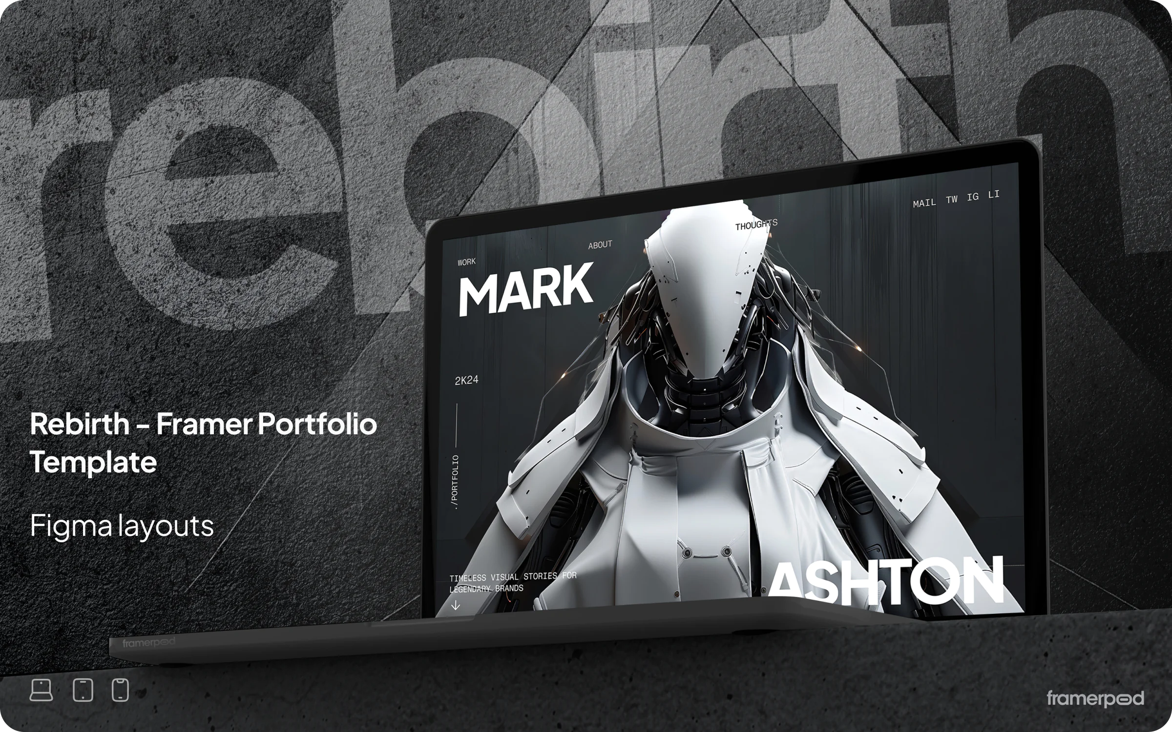 Frammer portfolio website