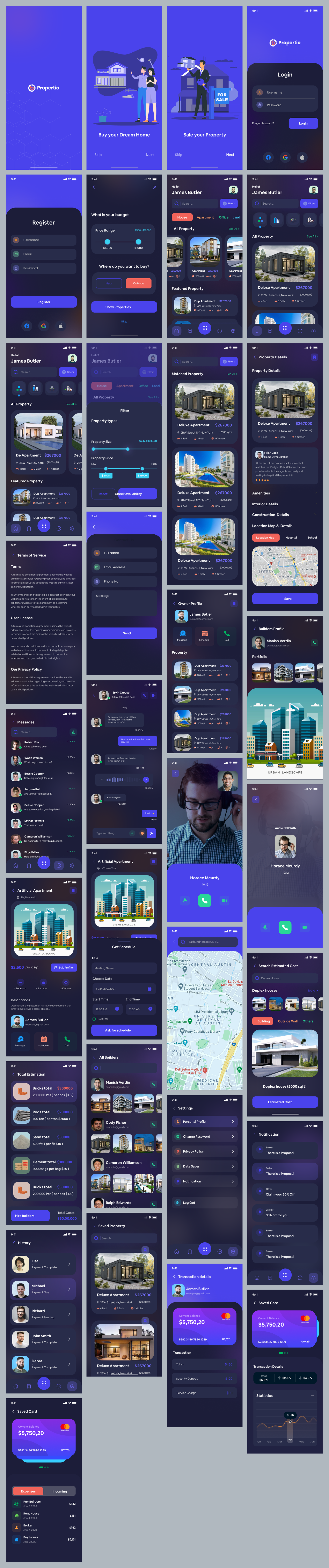 Real Estate Mobile App Design