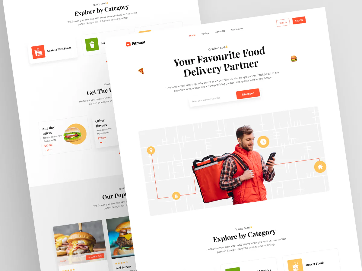 Food Delivery Landing Page