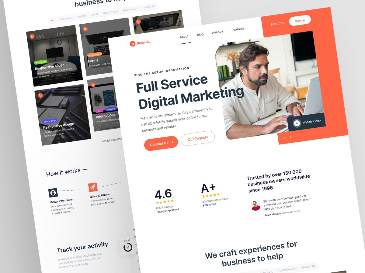 Digital Marketing Landing Page Design