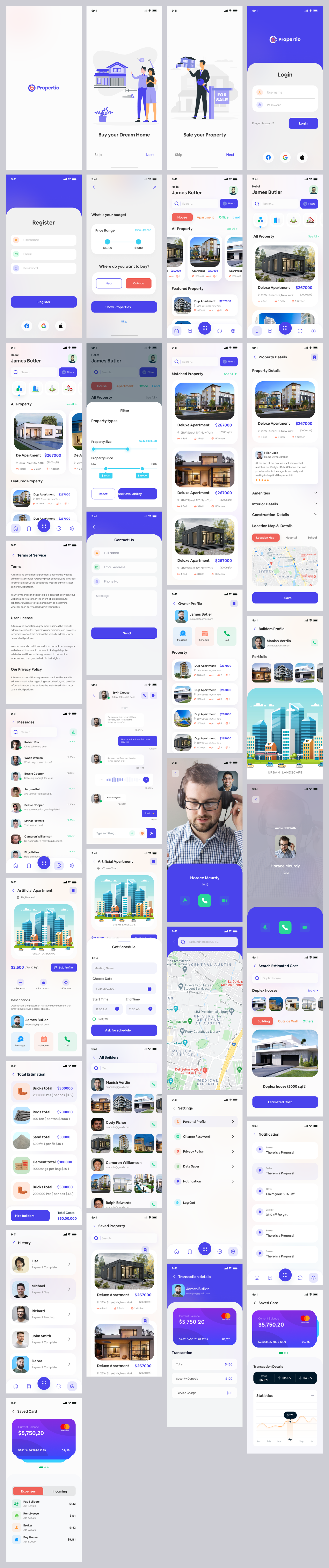Real Estate Mobile App Design